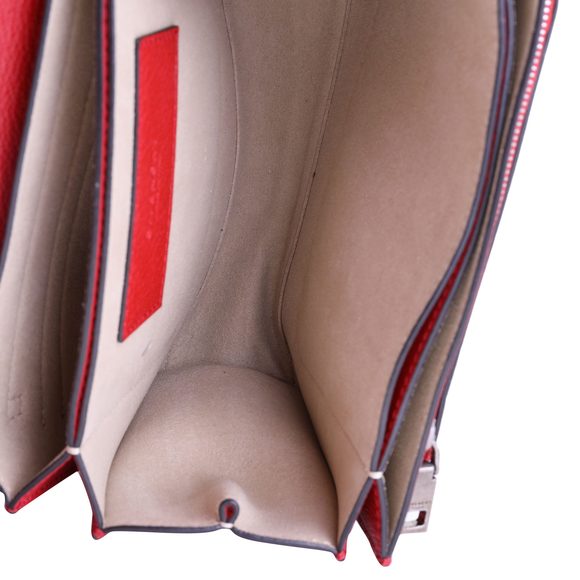 Givenchy Red Goatskin Small GV3 Shoulder Bag - Picture 7 of 7